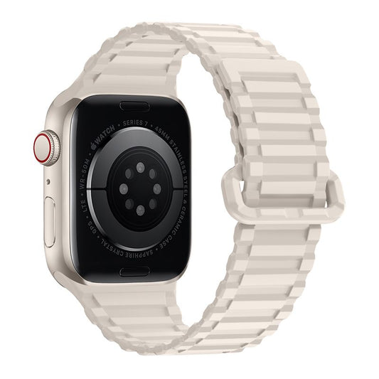 Apple Watch 44 / 45 / 46 / 49mm hoco. iWatch WA06 Flexible series military pattern magnetic silicone strap - star color