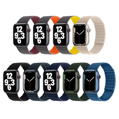 Apple Watch 44 / 45 / 46 / 49mm hoco. iWatch WA07 Flexible series magnetic silicone chain strap - star color