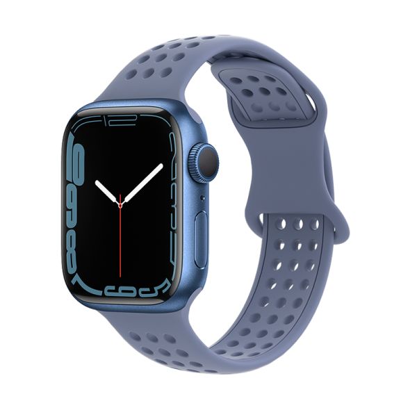 Apple Watch 44 / 45 / 46 / 49mm hoco. iWatch WA08 Flexible series honeycomb silicone strap - lavender gray