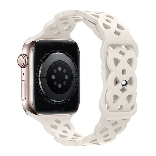 Apple Watch 44 / 45 / 46 / 49mm hoco. iWatch WA09 Flexible series rhombus hollow silicone strap - star color