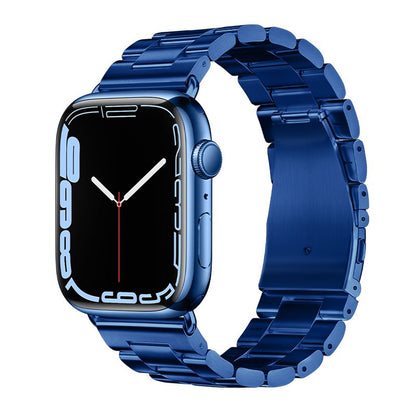 Apple Watch 38 / 40 / 41 / 42mm hoco. iWatch WA10 Grand series three-bead steel strap - blue