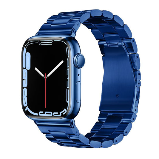 Apple Watch 38 / 40 / 41 / 42mm hoco. iWatch WA10 Grand series three-bead steel strap - blue