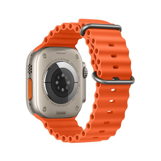 Apple Watch 38 / 40 / 41 / 42mm hoco. iWatch WA12 Original series marine double buckle silicone strap - orange