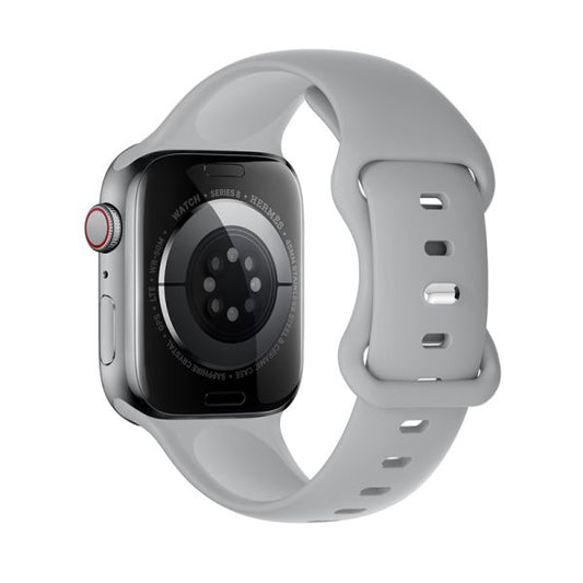 Apple Watch 38 / 40 / 41 / 42mm hoco. iWatch WA15 Flexible series 8-character buckle solid color silicone strap - gray