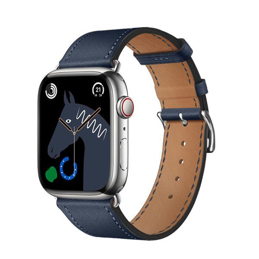 Apple Watch 38 / 40 / 41 / 42mm hoco. iWatch WA17 Genuine leather strap - dark navy