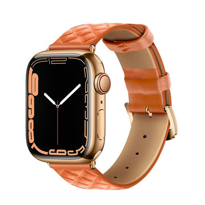 Apple Watch 38 / 40 / 41 / 42mm hoco. iWatch WA18 Elegant series leather strap - orange