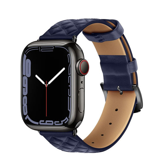 Apple Watch 38 / 40 / 41 / 42mm hoco. iWatch WA18 Elegant series leather strap - midnight blue