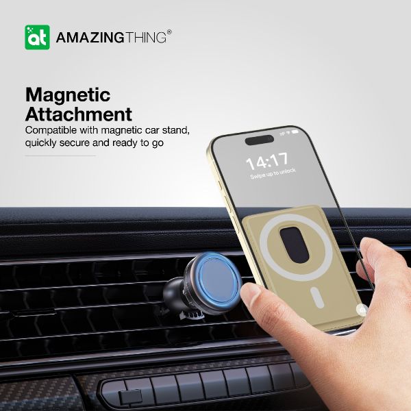 AMAZINGTHING Edition Mag Mag Wallet (MagSafe Compatible) - Beige
