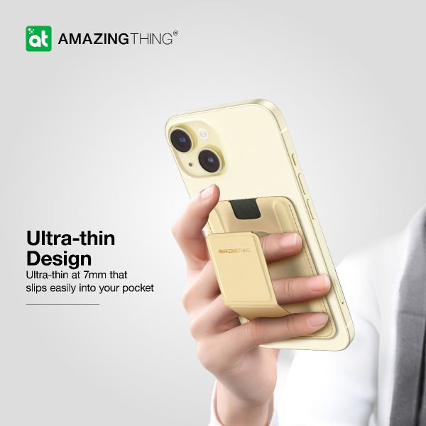 AMAZINGTHING Edition Mag Mag Wallet (MagSafe Compatible) - Beige