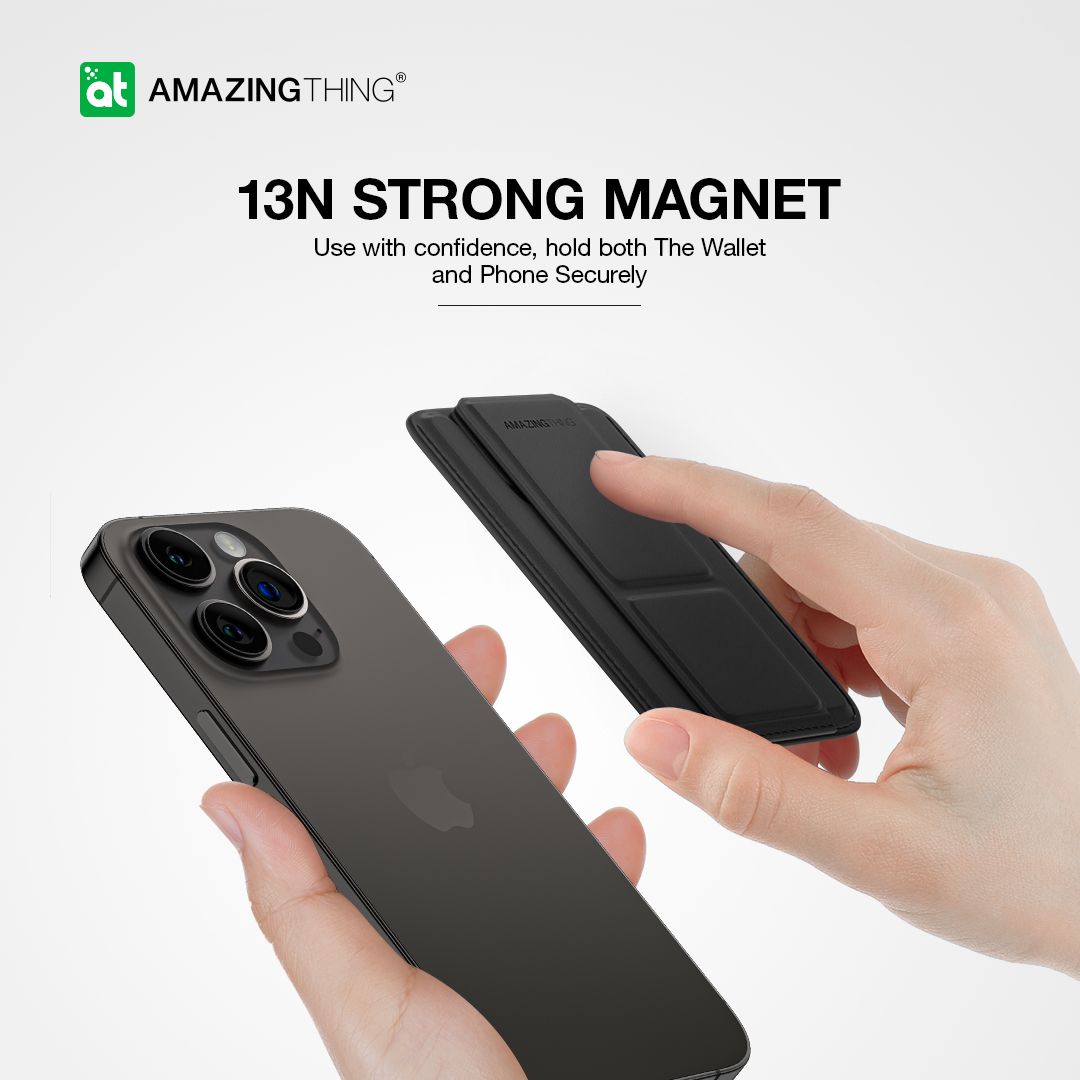 AMAZINGTHING Marsix Pro Mag Wallet (MagSafe Compatible) - Dark Grey