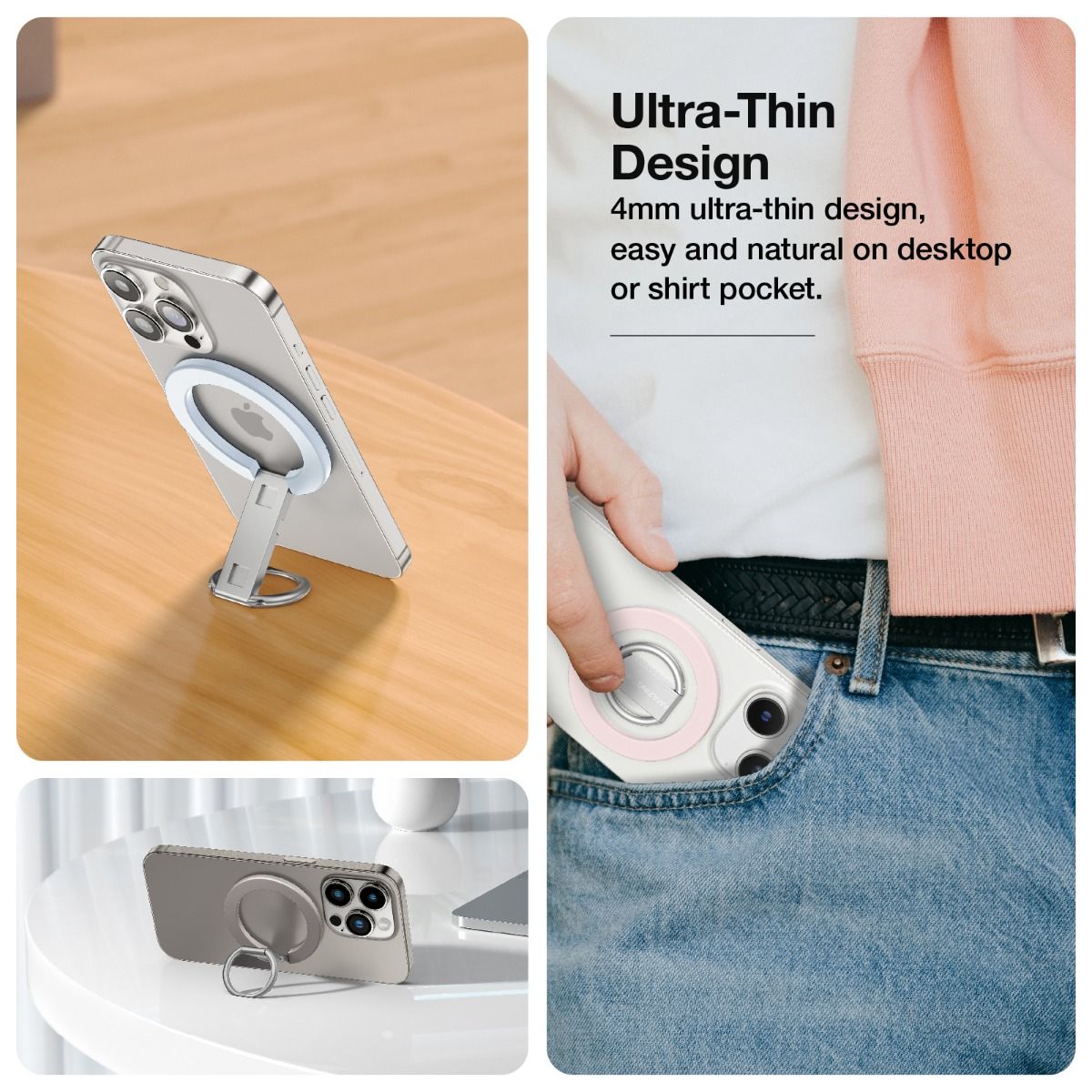 AMAZINGTHING Titan Phone Grip (MagSafe Compatible) - Titan Gray
