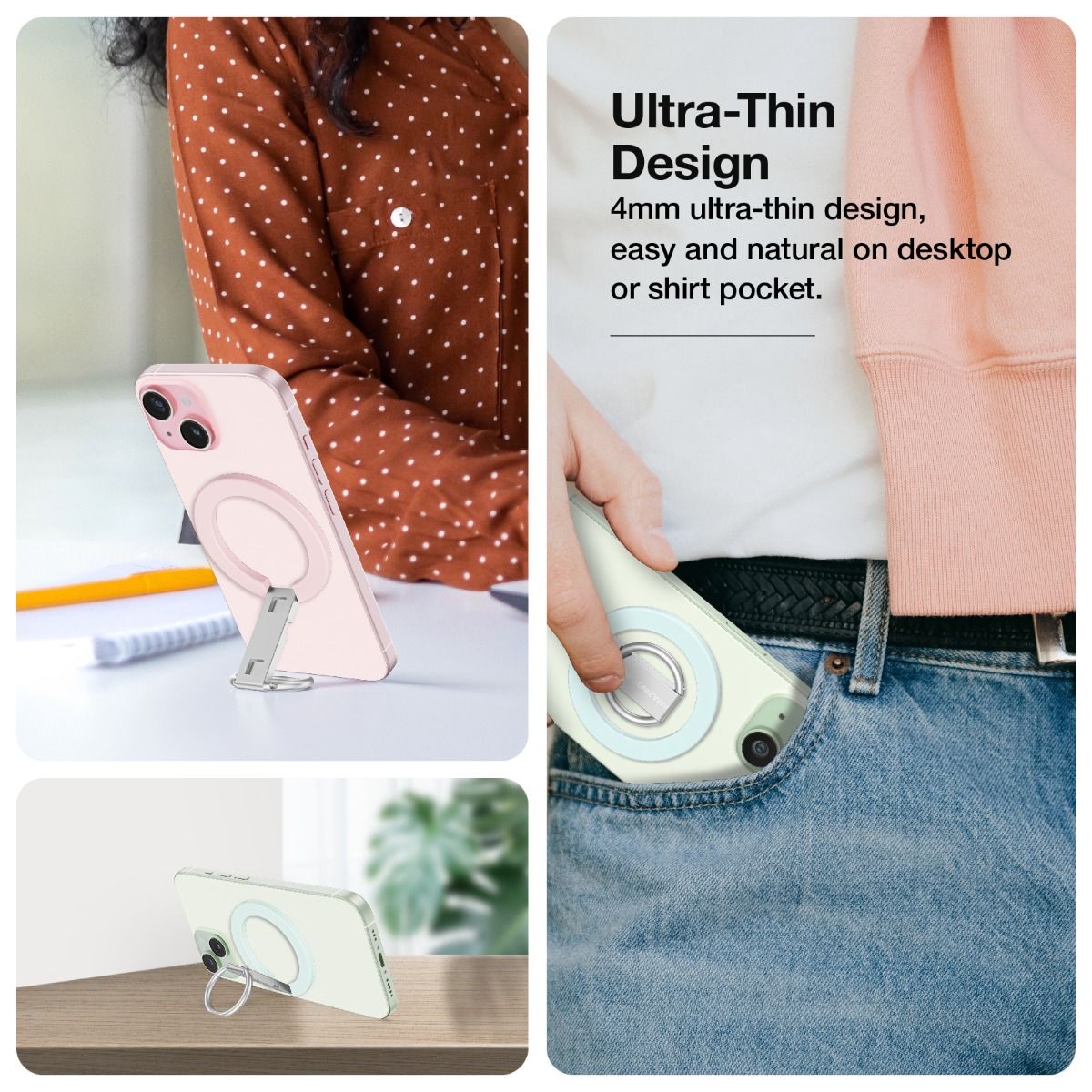 AMAZINGTHING Titan Phone Grip (MagSafe Compatible) - Titan Green