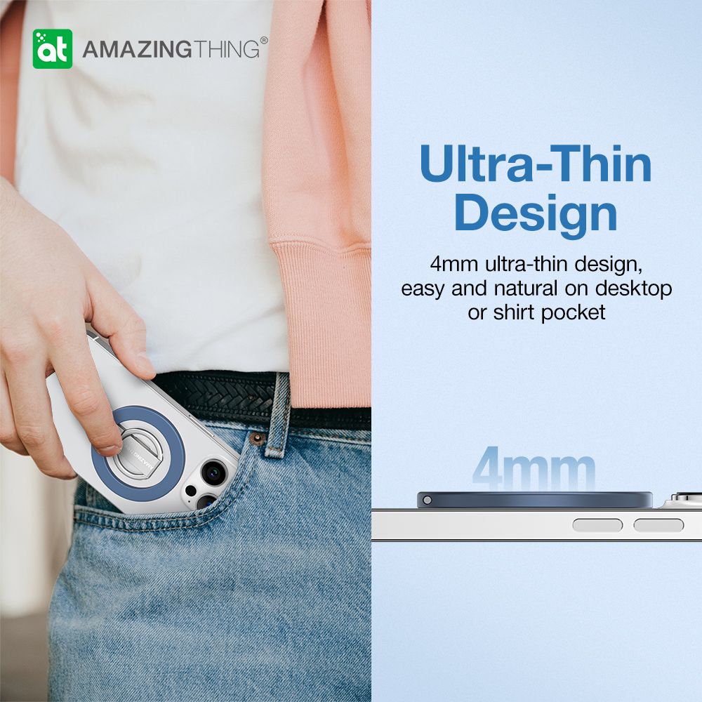 AMAZINGTHING Titan Phone Grip (MagSafe Compatible) - Navy Blue