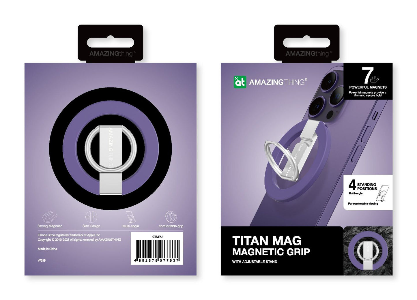 AMAZINGTHING Titan Phone Grip (MagSafe Compatible) - New Purple