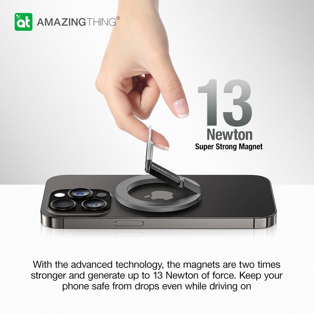 AMAZINGTHING Titan Phone Grip (MagSafe Compatible) - Space Gray