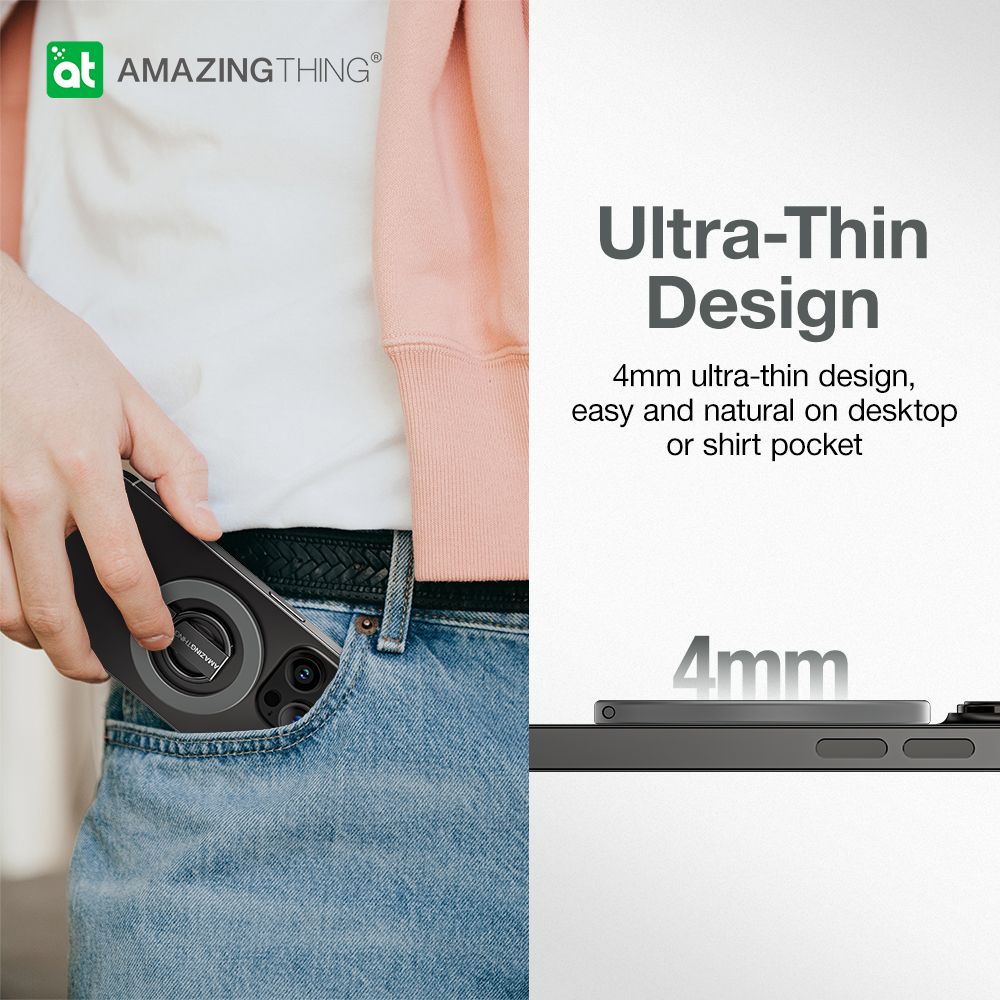 AMAZINGTHING Titan Phone Grip (MagSafe Compatible) - Space Gray