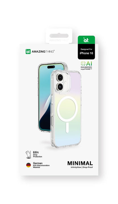 iPhone 16 AMAZINGTHING Minimal Mag Drop Proof Case (MagSafe Compatible) - Rainbow