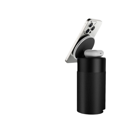 AMAZINGTHING Explorer Pro Mag 4-IN-1 Charging Stand with Speaker (MagSafe Compatible) - Black
