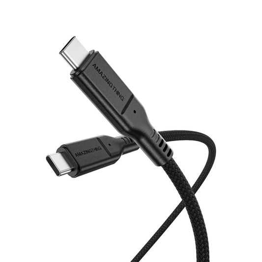 AMAZINGTHING 120cm Thunder Pro 240W C to C USB 3.2 Gen2 Cable - Black