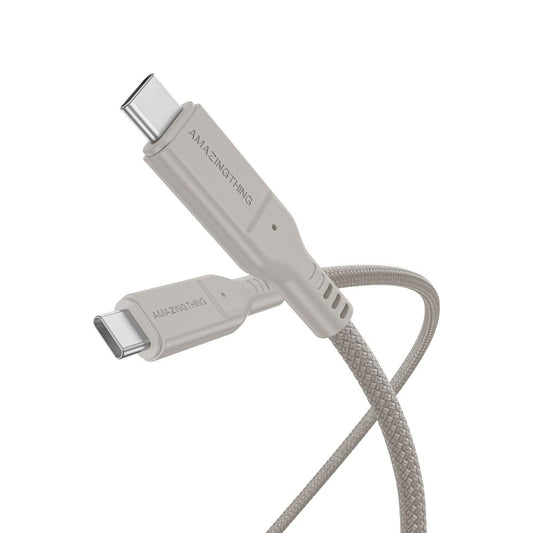 AMAZINGTHING 120cm Thunder Pro 240W C to C USB 3.2 Gen2 Cable - Titan Gray