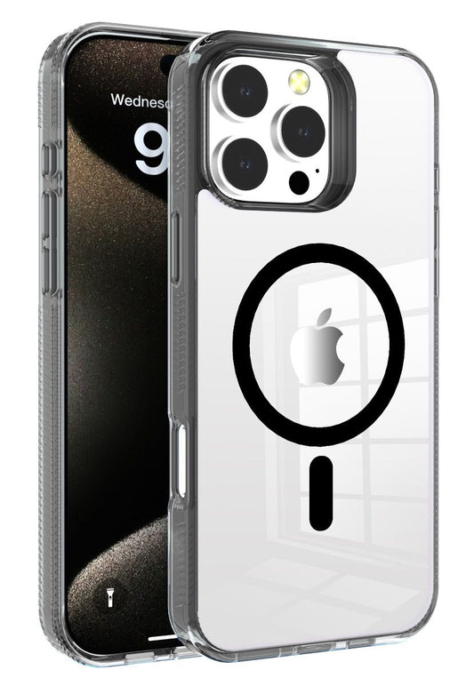 Samsung Galaxy A06 BLACKTECH G styles clear case (MagSafe Compatible) - Black