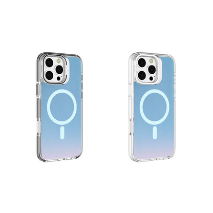 iPhone 16 Pro Max BLACKTECH J2 Shock Absorbing Colorful With Camera Stand (MagSafe Compatible) - Black