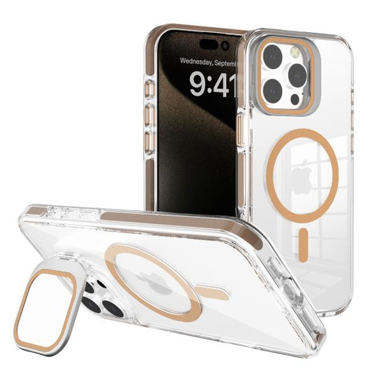 iPhone 16 Plus BLACKTECH J2 With Camera Stand (Magnetic Compatible) - Gold