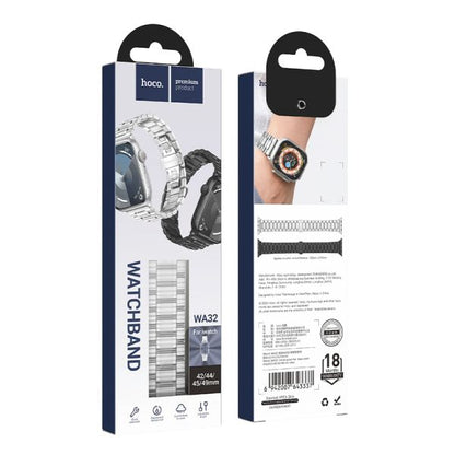 hoco. iWatch WA32 Grand series five-bead steel strap 38/40/41mm - silver