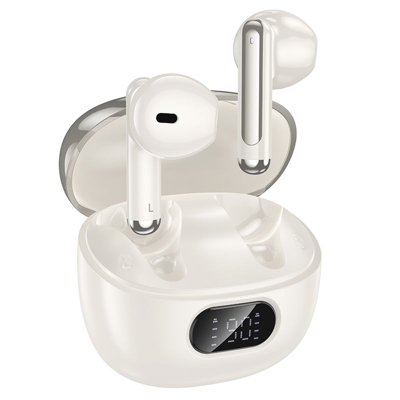 hoco. EQ18 Field ANC Active Noise Cancellation ENC true wireless BT headset - milky white