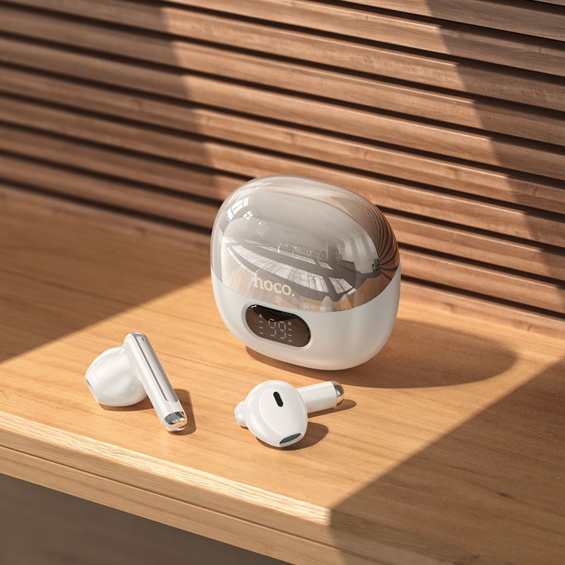 hoco. EQ18 Field ANC Active Noise Cancellation ENC true wireless BT headset - milky white
