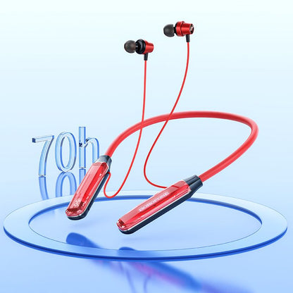 BOROFONE BE69 Crystal flash neck-mounted BT earphones - crystal red