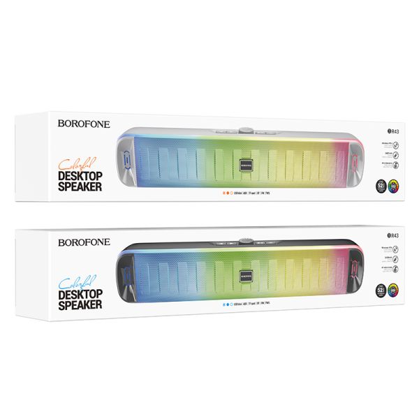BOROFONE BR43 Colorful desktop BT speaker - gray