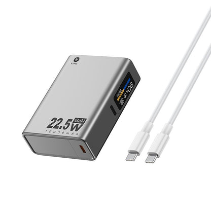 LITO LP05 GaN 10000mAh 22.5W Power Bank with LED display - Black