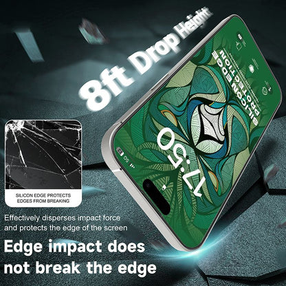 iPhone 14 Pro Max LITO LDG019 D+ Ultra Silicone Edge Clear Full Glass - Black