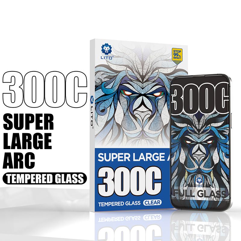 iPhone 13 / 13 Pro / 14 / 16e LITO LDG035 D MAX Clear 300C Big Curved Glass ESD Glue - Clear