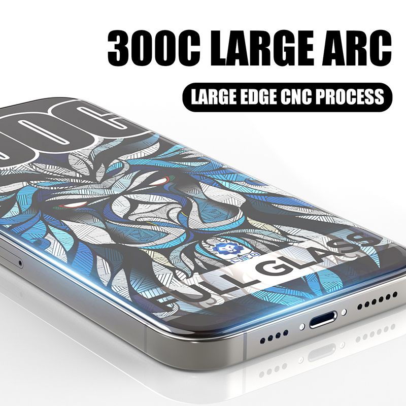 iPhone 13 / 13 Pro / 14 / 16e LITO LDG035 D MAX Clear 300C Big Curved Glass ESD Glue - Clear