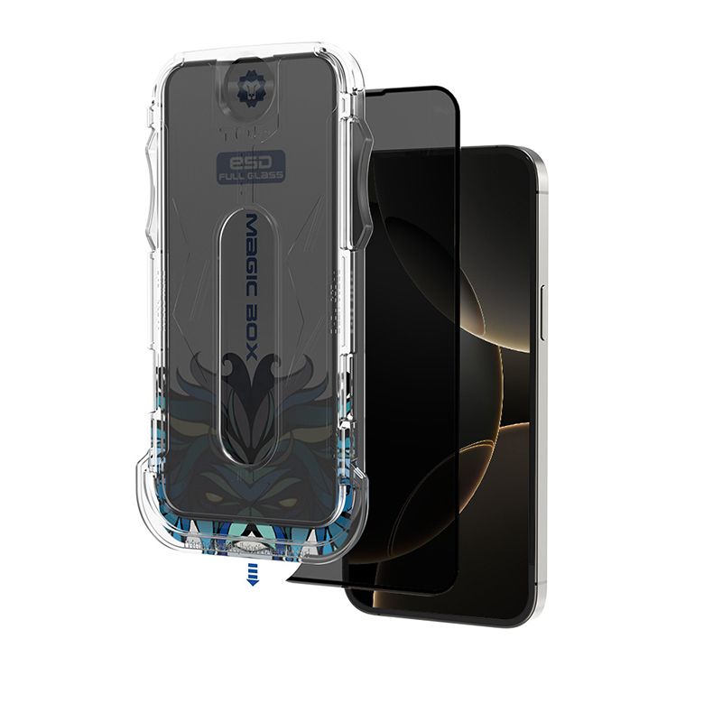 iPhone 13 / 13 Pro / 14 / 16e LITO LT - D10 D Privacy Full Glass With Tools - Black