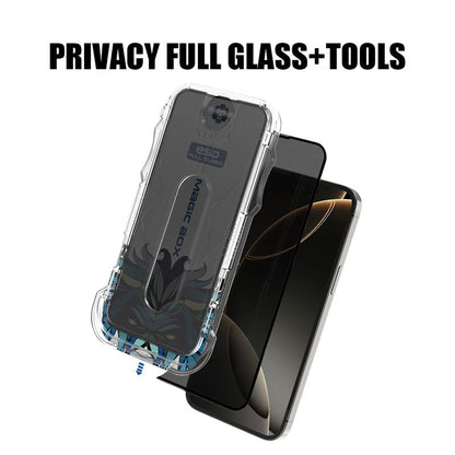 iPhone 16 LITO D10 D Privacy Full Glass With Tools - Black