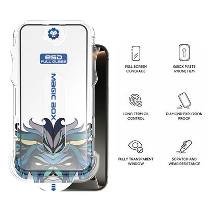 iPhone 16 LITO D11 D Matte Full Glass With Tools ESD - Black