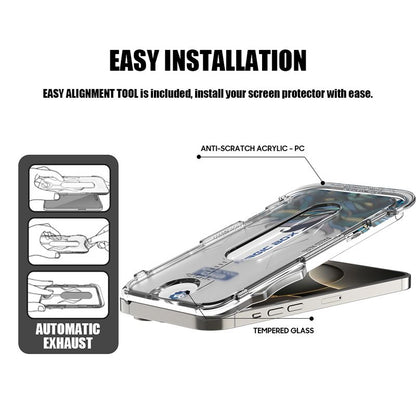 iPhone 16 LITO D11 D Matte Full Glass With Tools ESD - Black