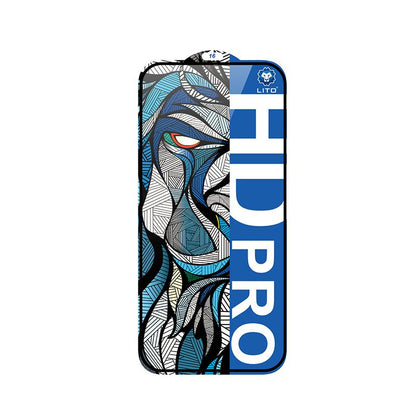 iPhone 14 Pro LITO D13 HD PRO Clear Full Glass Full Glue-ESD Glue - Black