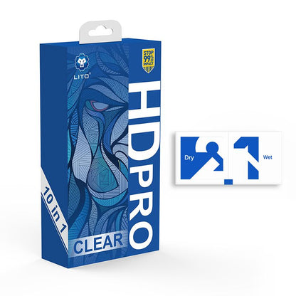 iPhone 15 Pro LITO D13 HD PRO Clear Full Glass Full Glue-ESD Glue - Black