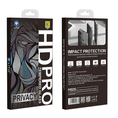 *Priority reserve-Ships early Sep*iPhone 17 Air LITO LT-D16 HD PRO Privacy Full Glass Full Glue-ESD Glue - Black