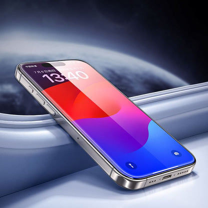 iPhone 16 LITO D19 Big curved 0.4mm Full Tempered Glass Screen Protector - Clear