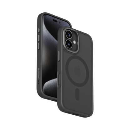 iPhone 16 Momax Hybrid Mag Case (MagSafe Compatible) - Black