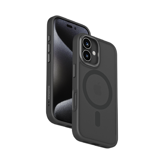 iPhone 16 Momax Hybrid Mag Case (MagSafe Compatible) - Black