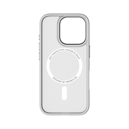 iPhone 16 Pro Max Momax Hybrid Mag Case (MagSafe Compatible) - Grey