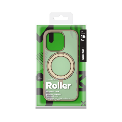 iPhone 16 Pro Momax Roller Mag Case (MagSafe Compatible) - Gold