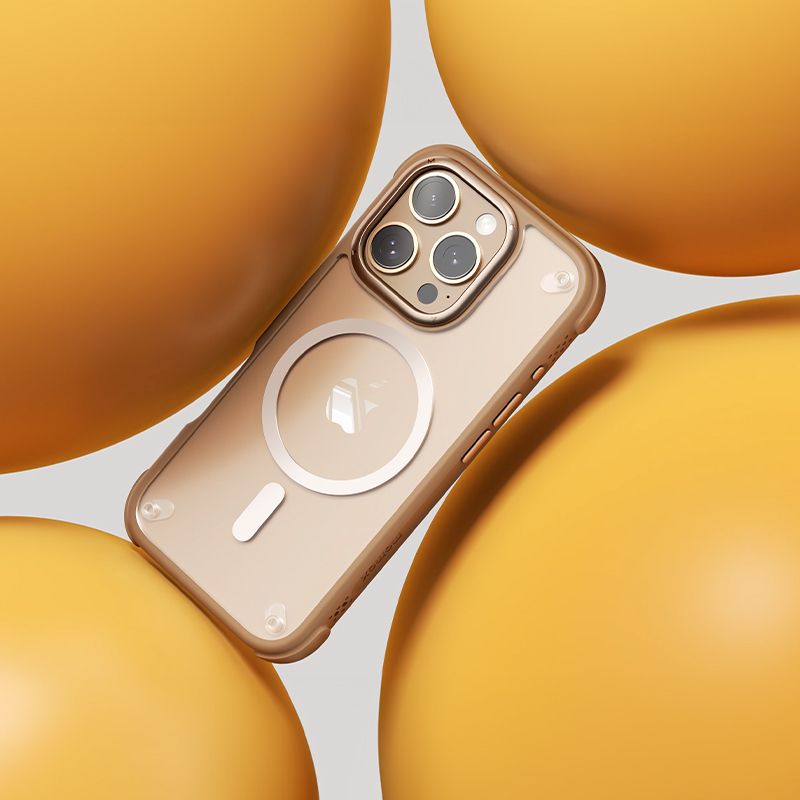 iPhone 16 Pro Momax Air Mag Case (MagSafe Compatible) - Gold