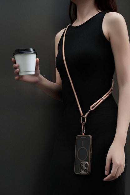 Skip to the beginning of the images gallery Momax Cord cros-body Strap - Gold
